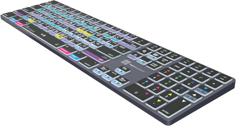 Logickeyboard Wireless Backlit 'Titan' Designed for Editing in Blackmagic's Davinci Resolve • p/n LKB-RESB-TM-US