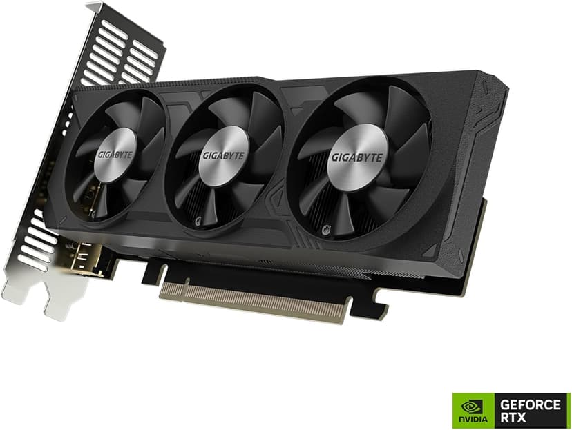 GIGABYTE GeForce RTX 4060 OC Low Profile 8G Graphics Card, 3X WINDFORCE Fans, 8GB 128-bit GDDR6, GV-N4060OC-8GL Video Card