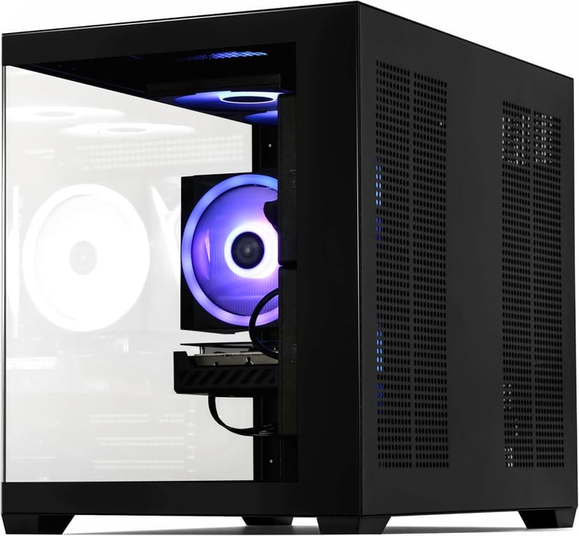 Sirius AI Gaming Desktop - Intel i5 14400F up to 4.7GHz, RTX 5060 GDDR7, 32GB DDR5 RGB 6000MHz, 1TB NVMe Gen4 SSD, Intel B760 Motherboard, 650W Gold PSU, Win 11 Home VR Ready