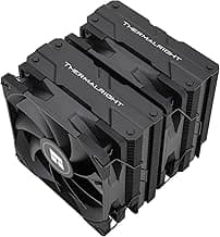 Thermalright Peerless Assassin 120 Black CPU Air Cooler, 6 Heat Pipes,TL-C12B PWM Fan, Aluminium Heatsink Cover, AGHP Technology, for AMD AM4/AM5/Intel LGA 1700/115X/1851/1200/2066/2011 PA120 Black