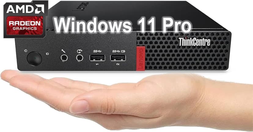Lenovo ThinkCentre M625 Mini Business Desktop, AMD A4-9120C Processor, AMD Radeon R4 Graphics, AC Wi-Fi, Bluetooth 5.0, USB, RJ-45, Windows 11 Pro (8GB RAM & 128GB SSD)