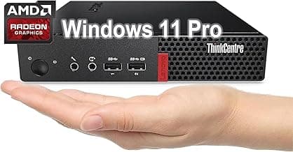 Lenovo ThinkCentre M625 Mini Business Desktop, AMD A4-9120C Processor, AMD Radeon R4 Graphics, AC Wi-Fi, Bluetooth 5.0, USB, RJ-45, Windows 11 Pro (8GB RAM & 128GB SSD)