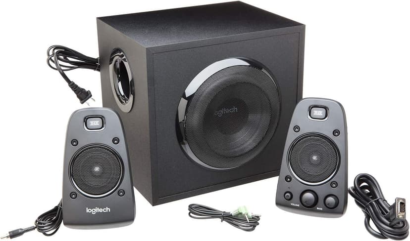 Logitech Z623 400 Watt Home Speaker System, 2.1 Speaker System - Black