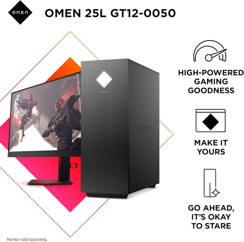 25L Gaming Desktop PC, AMD Radeon RX 5700, AMD Ryzen 7 3700X, HyperX 16 GB DDR4 RAM, 1 TB SATA Hard Drive & 512 GB PCIe NVMe SSD, Windows 10 Home, VR Ready, RGB Lighting (GT12-0050, 2020 Model)