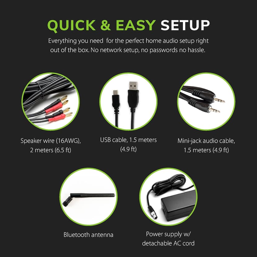 Audioengine A2-HD (HD3) Premium Computer Speakers for Desktop PC - 60W for Gaming Movies Music