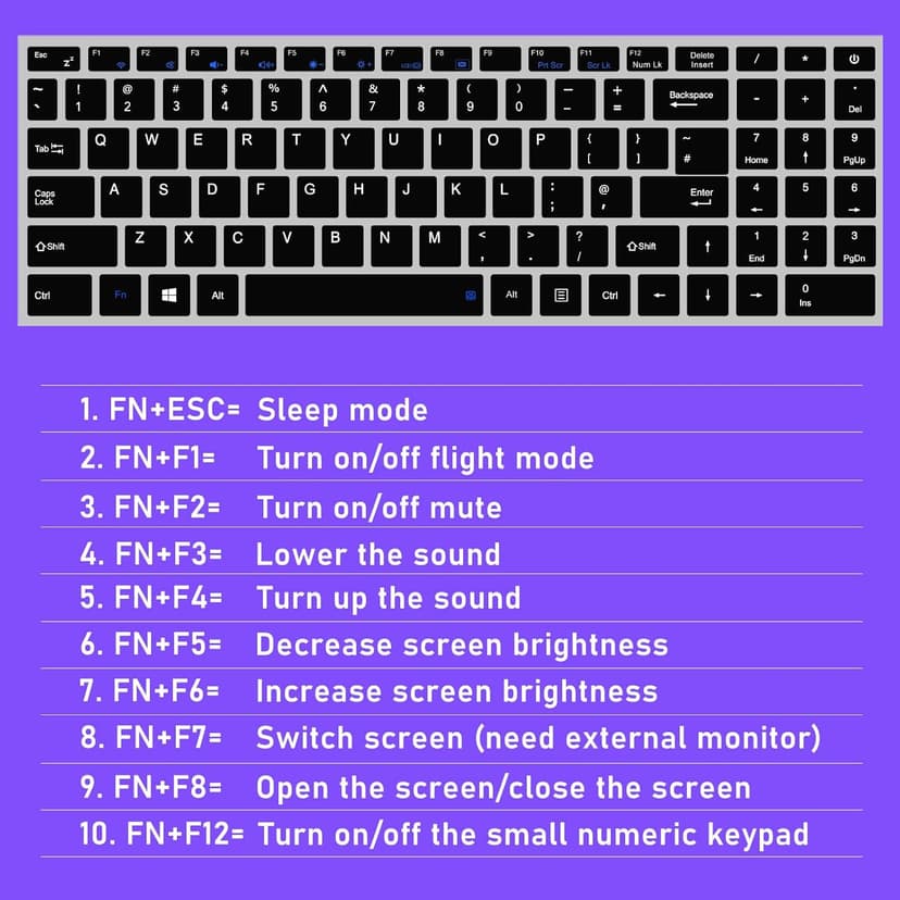 15.6'' Laptop Computer, N4000 Processor Laptops with 8GB RAM, 256GB SSD,15.6 inch FHD 1920 * 1080 Display, WIFI5, BT4.2, Windows 11 Pro