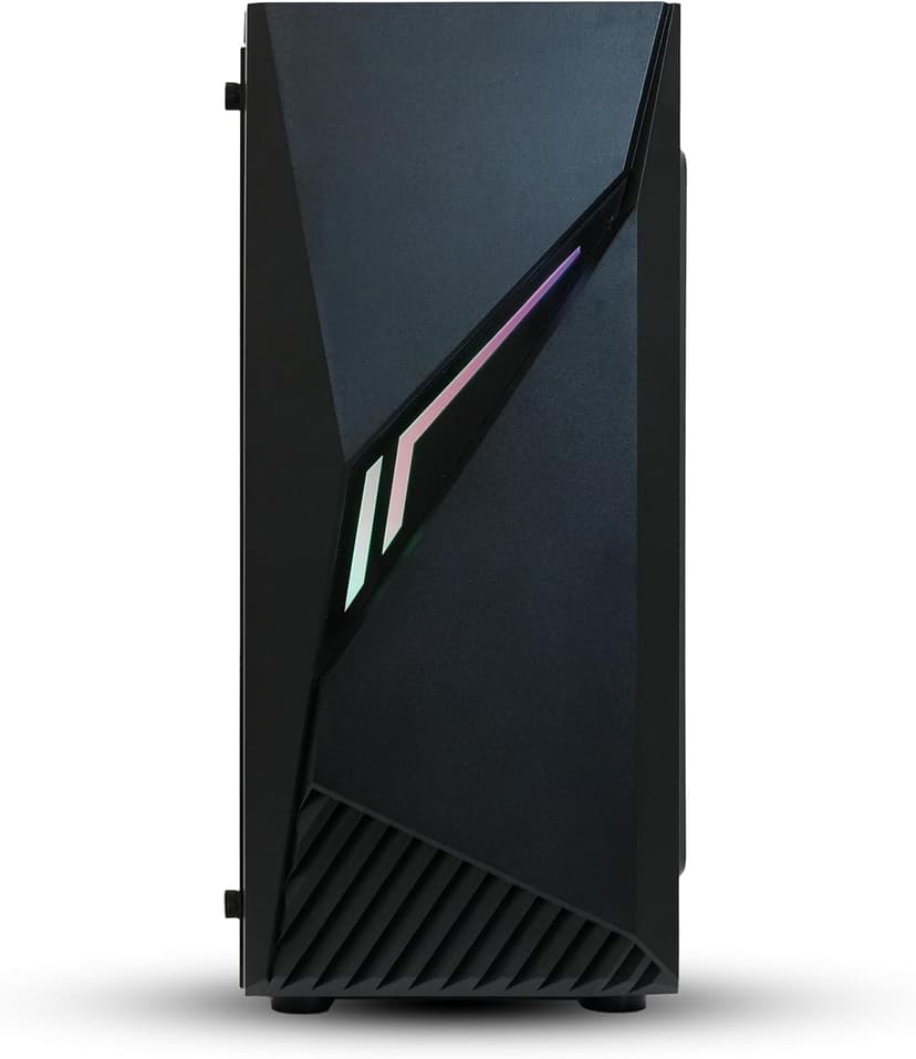 Zalman Raven ATX Mid Tower PC Case - RGB Lighting Strip, Full Tinted Tempered Glass Side Panel, 1 x Pre-Installed 120mm Fan, USB 3.0, Desktop Gaming Computer Case