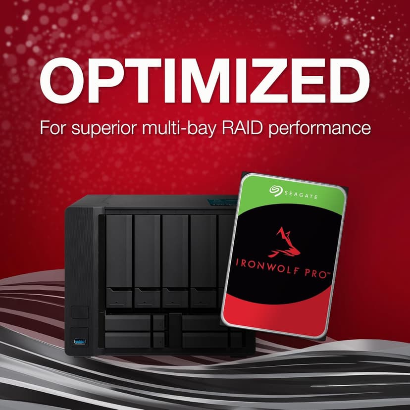 Seagate IronWolf Pro, 14 TB, Enterprise NAS Internal HDD –CMR 3.5 Inch, SATA 6 Gb/s, 7,200 RPM, 256 MB Cache for RAID Network Attached Storage (ST14000NT001)