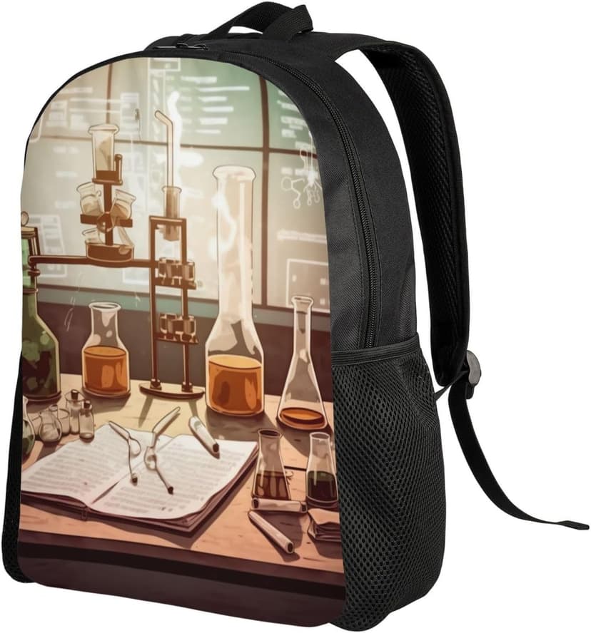 Chemistry Lab Laptop Backpack for Travel Waterproof College Backpack Men Women Laptop Bag Casual Daypack