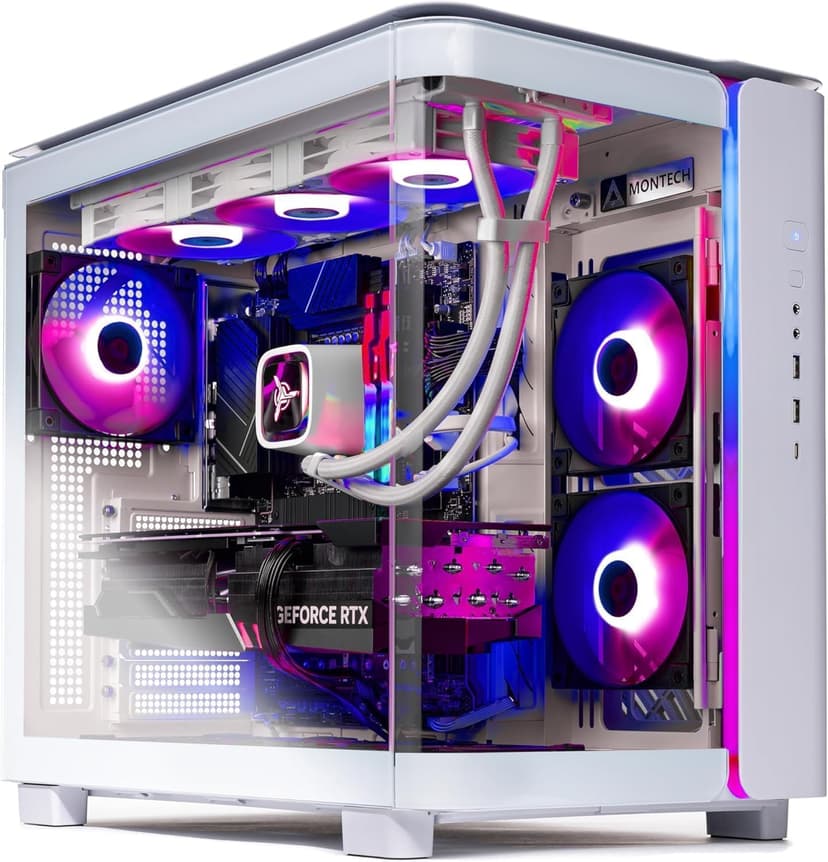 Skytech King 95 Gaming PC Desktop, Intel i7 14700F 2.1 GHz (5.3GHz Turbo Boost), NVIDIA RTX 5070 12GB GDDR7, 1TB Gen4 SSD, 32GB DDR5 RAM 6000 RGB, 850W Gold PSU, 360mm ARGB AIO, Wi-Fi, Win 11 Home