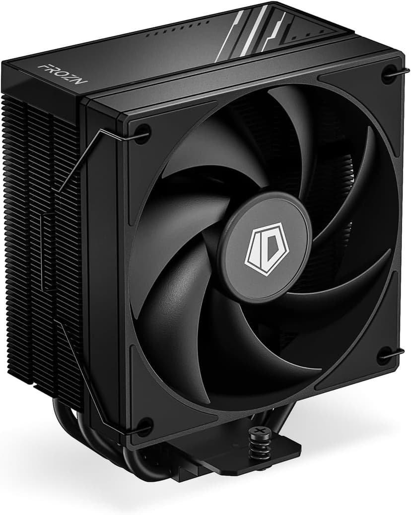 ID-COOLING FROZN A410 Black - 6" Height Black Air CPU Cooler, 4×Ф6mm Heatpipes, 120x120x25mm FDB Fan, TDP 220W, Compatible with Intel LGA1700/1851/1200/115X; AMD AM4/AM5 (152mm in Height)
