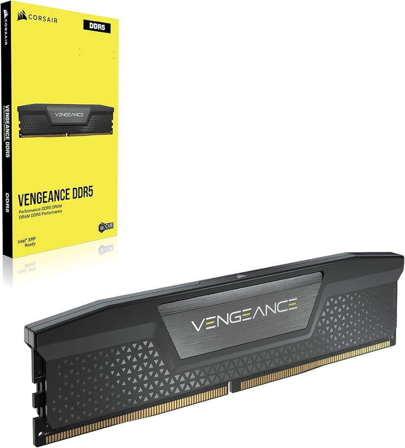Corsair Vengeance DDR5 RAM 32GB (2x16GB) 6000MHz CL30-36-36-76 1.40V Intel XMP Desktop Computer Memory - Black (CMK32GX5M2B6000C30)