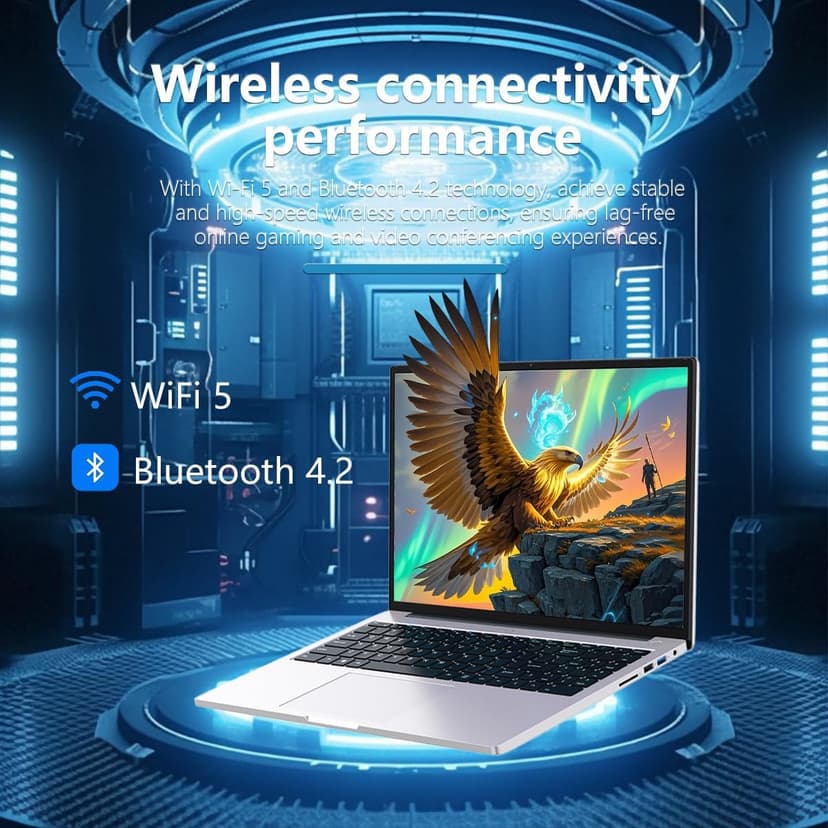 Gaming Laptop Computer - FHD 1920x1200 IPS 16:10 Screen, Core i5(Up to 3.5GHz) Quad-Core, 12GB RAM/512GB SSD, Aluminum Body, WiFi + USB 3.2/HDMI/Type-C, Slim Laptop