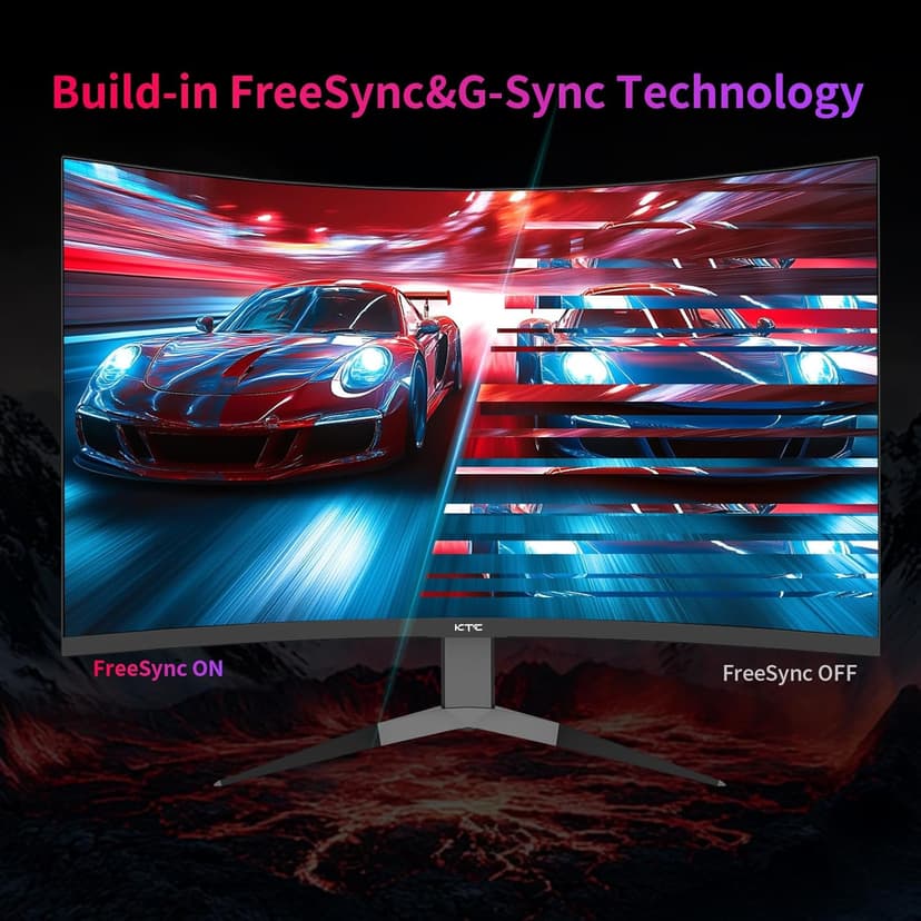 32Inch 240Hz Curved Gaming Monitor, 1000R VA, QHD(2560x1440p), 4000:1 Contrast, Support FreeSync GSync, HDMI2.0(144hz)/DP1.4(240hz)/Earphone, Tilt, Xbox PS5 Switch, 2K Computer Monitor for Gamer