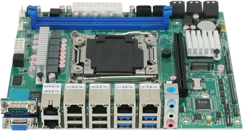 X99 NAS Motherboard Slot 10xSATA 1*M.2_ NVME PCIE ×1 LGA2011-3 for NAS Router Sever 6x2.5GbE I226 DDR4 RAM Memory