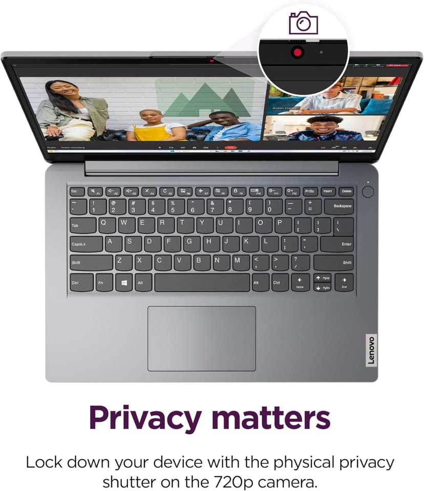 Lenovo IdeaPad 1i Laptop with Microsoft 365 Home and Business • 20GB RAM • 1TB Cloud Storage and 512GB SSD • Intel Core • 14 Anti-Glare Screen • WiFi-6 • 11HR Battery • Windows 11 • W/O Earbuds