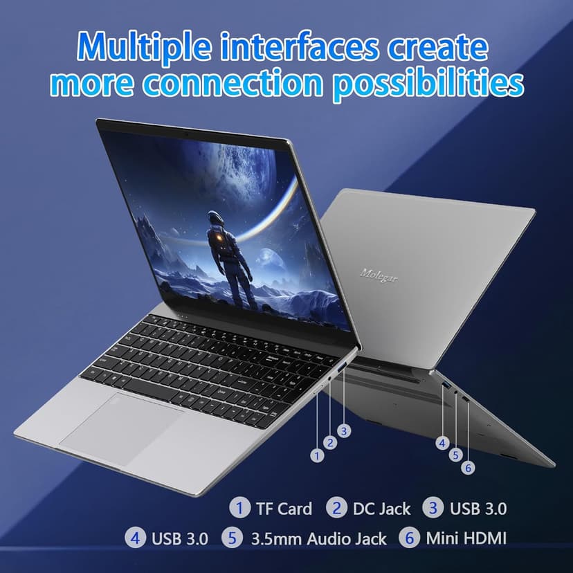15.6" FHD Laptop,16GB DDR4 RAM 512GB SSD,Portable Laptop Computer with Backlit Keyboard,180 ° Angle Opening,Fingerprint Reader,38WH Battery,Webcam,WiFi 5,BT 4.2,Mini HDMI,USB 3.0