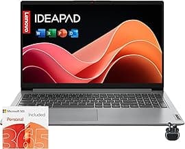 Lenovo IdeaPad 1i Laptop with Microsoft 365 Home and Business • 20GB RAM • 1TB Cloud Storage and 512GB SSD • Intel Core • 14 Anti-Glare Screen • WiFi-6 • 11HR Battery • Windows 11 • W/O Earbuds