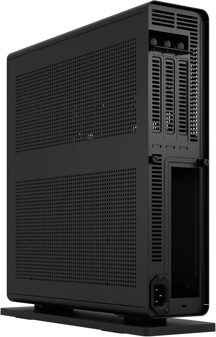 Fractal Design Ridge Black - PCIe 4.0 Riser Card Included - 2X 140mm PWM Aspect Fans Included - Type C USB - m-ITX PC Gaming Case