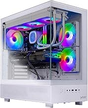 Skytech Azure Gaming PC Desktop, Ryzen 7 9700X 3.8 GHz (5.5GHz Turbo Boost), NVIDIA RTX 4060 8GB GDDR6, 1TB SSD, 16GB DDR5 RAM 6000, 650W Gold PSU, 360mm ARGB AIO, Wi-Fi, Win 11 Home