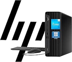 HP ProDesk 400 G9 SFF Business Desktop Computer, Latest 13th Gen Intel Core i3-13100, 32GB RAM, 1TB PCle SSD, Dual 4K Display Support, USB-C, HDMl, RJ-45, Wi-Fi, Wired Keyboard & Mouse, Win11 Pro