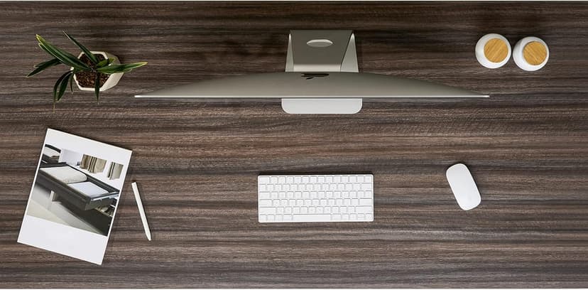 Kaboon 60x24 inches Tabletop, Solid One-Piece Desktop for Sit Stand Desk, Double Desks, L Desk DIY,Wood Countertop Home or Commercial Use 1 inch Thick, Eucalyptus/Rustic Wood, 23.62" D x 59.1" W