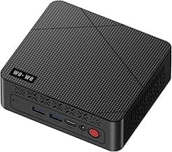 wo-we P6 Mini PC Ryzen 5 3550H(4C/8T,up to 3.7GHz) 16GB DDR4 RAM 512GB NVMe SSD Gaming PC, Radeon Vega 8 Graphics Mini Desktop Computer, Triple 4K 60Hz Displays, USB-C/USB 3.3/2.0/HDM I, WiFi5 BT5.0