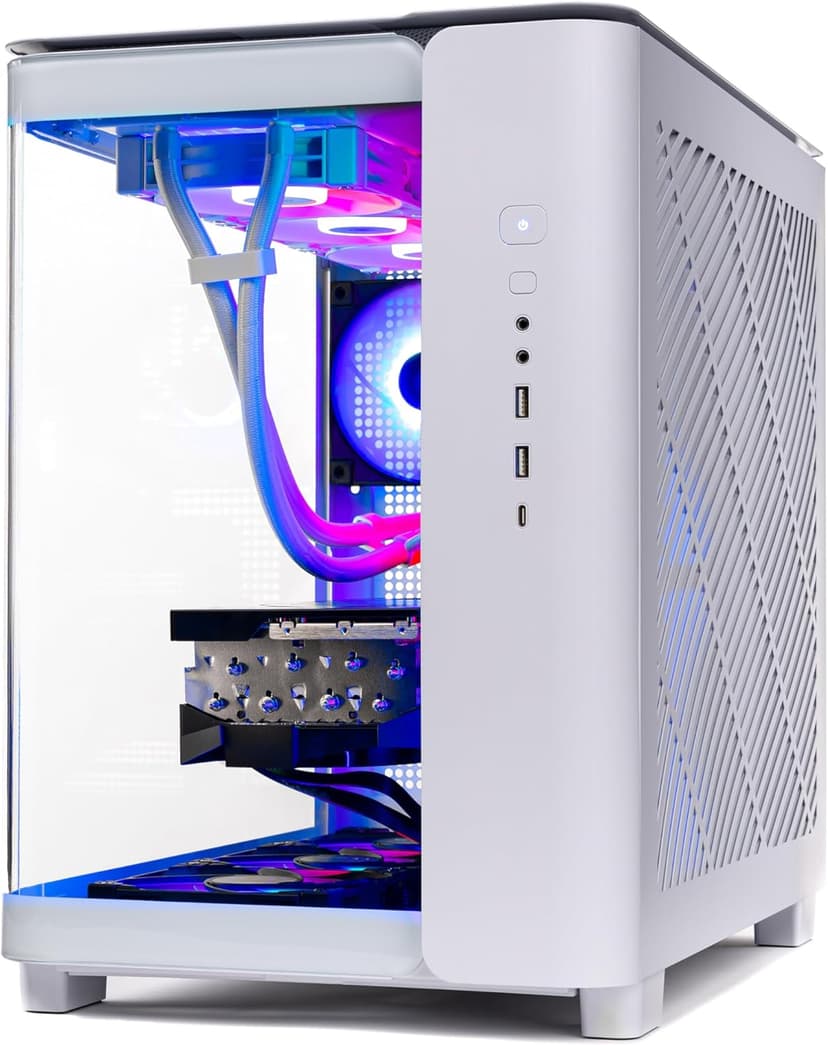 Skytech King 95 Gaming PC Desktop, Ryzen 7 9800X3D 4.7 GHz (5.2 GHz Turbo Boost), NVIDIA RTX 5070 Ti 16GB GDDR7, 1TB Gen4 SSD, 32GB DDR5 RAM 5600 RGB, 850W Gold PSU, 360mm ARGB AIO, Wi-Fi, Win 11