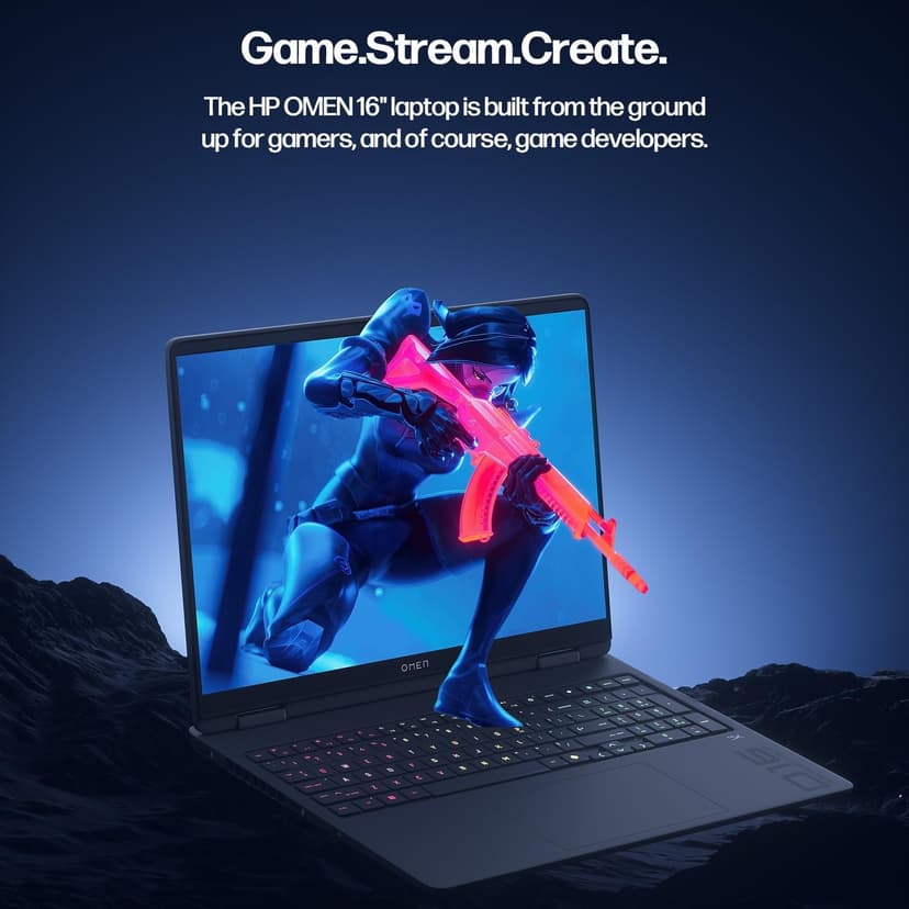 HP OMEN 16" Gaming Laptop 2K 144Hz - AMD Ryzen 9 8940HX, NVIDIA RTX 5060, 32GB RAM, 2TB SSD, RGB Backlit Keyboard, Wi-Fi 6E, Cooling Pad Bundle, Windows 11 Pro