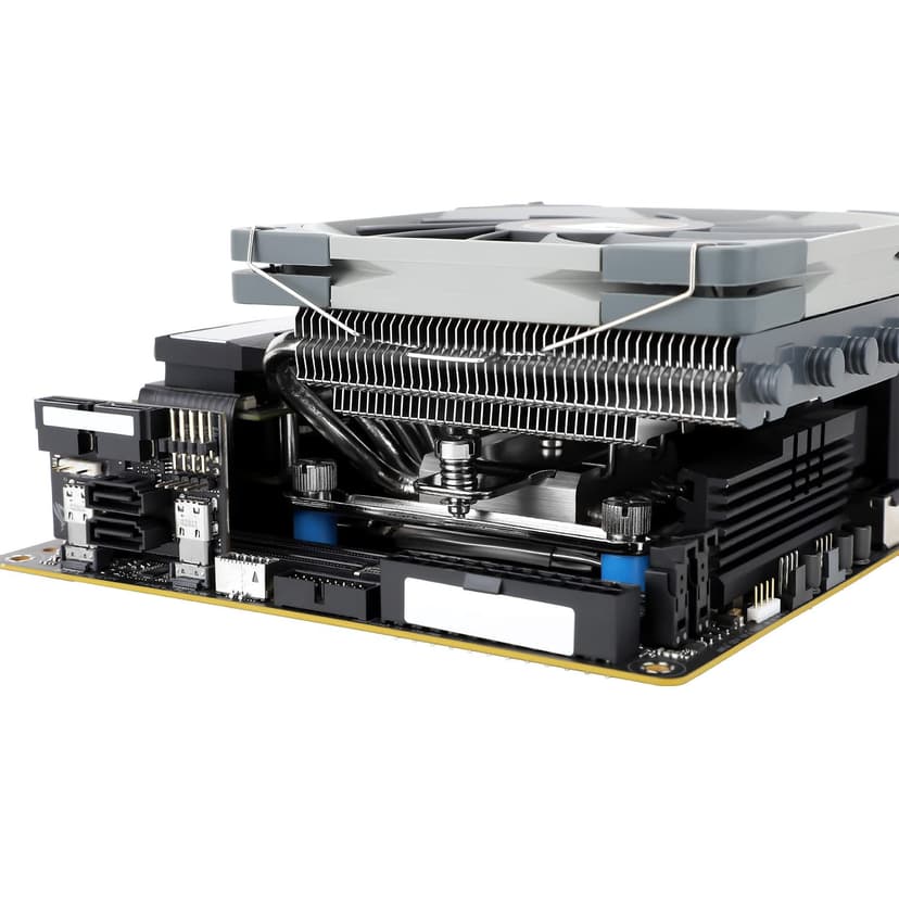 Thermalright AXP120-X67 Black ARGB Low Profile CPU Air Cooler with Quite 120mm TL-C12015B-S PWM Fan, 6 Heat Pipes, 67mm Height, for AM4/ AM5,Intel LGA 1700/1851/1150/1151/1155/1156/1200/2011