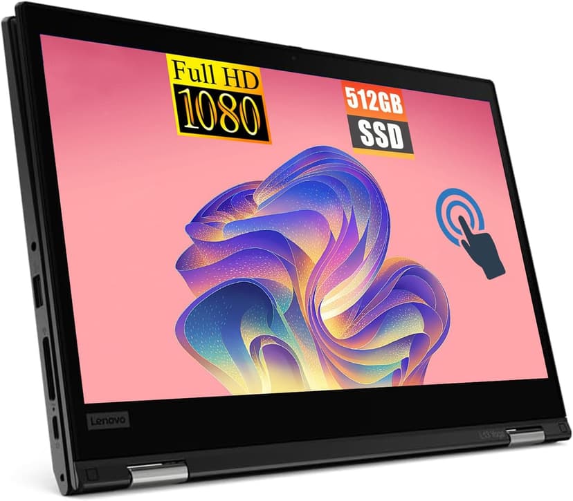 Lenovo ThinkPad L13 Yoga 2 in113.3 FHD Touchscreen Laptop, Core i5-10310 up to 4.4GHz, 16GB DDR4 RAM, 512GB SSD, Stylus Pen, WiFi, Win10 Pro (Renewed)