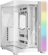 be quiet! Light Base 600 DX White PC Case | Fully Windowed Front and Side Panel | Dual Chamber | ARGB LED Strip | Inverted and Horizontal Layout Customizable | BGW66
