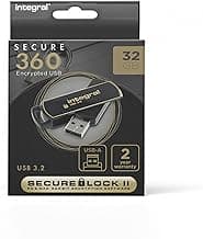 32GB Secure 360 Encrypted USB3.0 Flash Drive (256-bit AES Encryption)