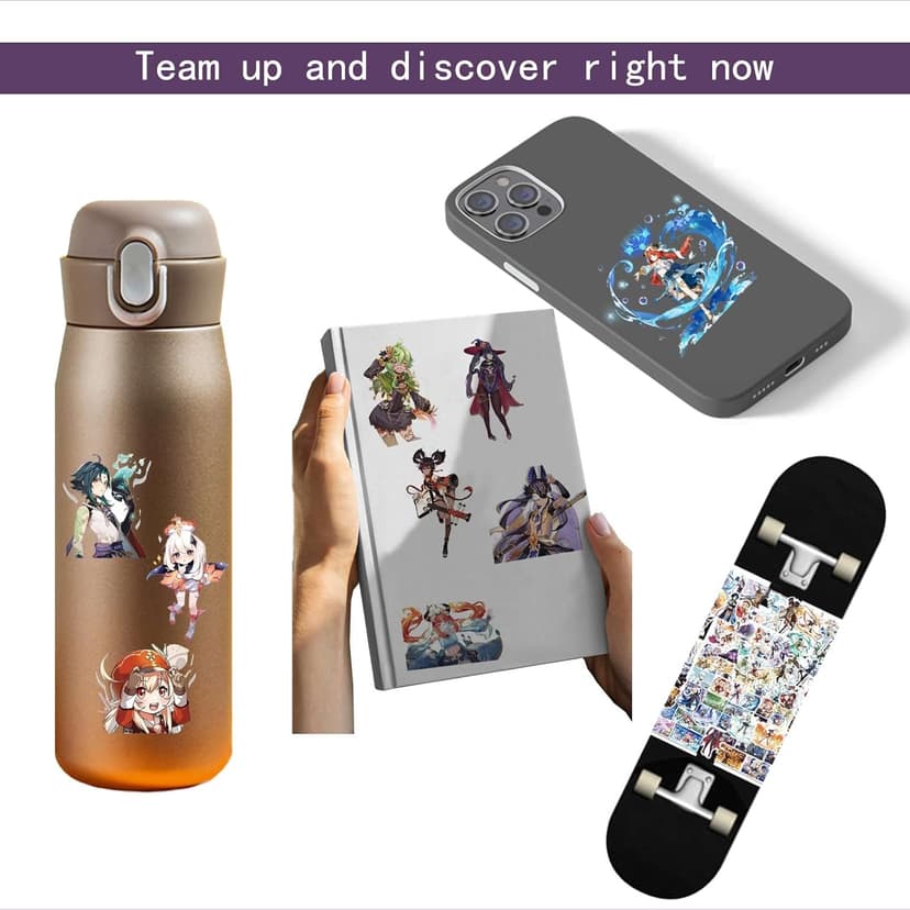 Genshin Impact Stickers 100pcs and 12pcs of Latest Sumeru Characters Waterproof for Laptop Bottle Skins and Decals Surprise Gift for Fans Travelers