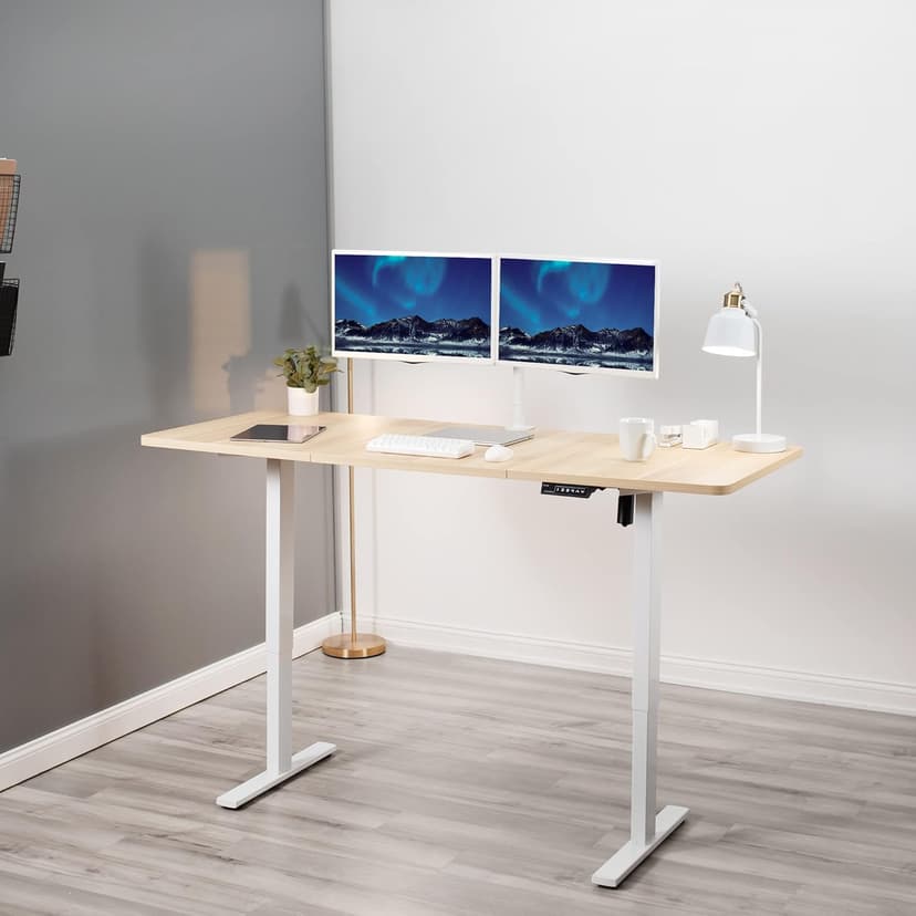 VIVO Universal 71 x 36 inch Table Top for Standard and Sit to Stand Height Adjustable Home and Office Desk Frames, Light Wood Extra-Wide Desktop, DESK-TOP72-36C