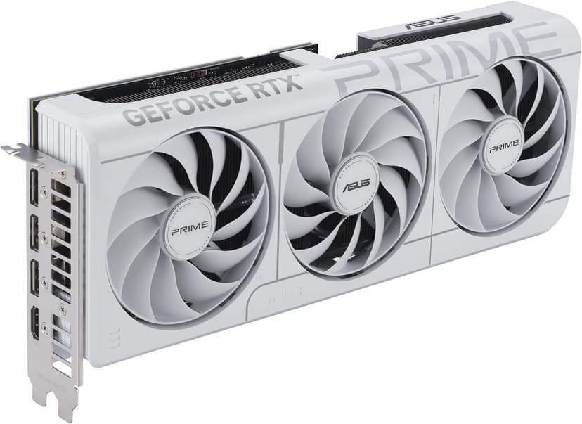 ASUS The SFF-Ready Prime GeForce RTX™ 5070 12GB GDDR7 White OC Edition Graphics Card (PCIe® 5.0, 12GB GDDR7, HDMI®/DP 2.1, 2.5-Slot, Axial-tech Fans, Dual BIOS)