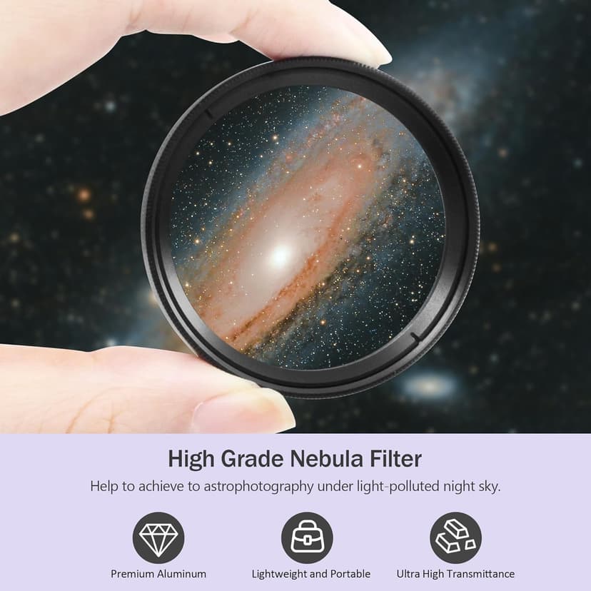 Astromania 2" Narrowband NBPF Hydrogen-a 12nm Filter - Enhances The Contrast Between Object and Sky - Allows You to Take Images Even Under Urban Skies