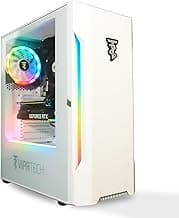 ViprTech Rebel 4.0 Gaming PC - AMD Ryzen 7 (4.1Ghz Turbo), RTX 4060 8GB, 32GB DDR4 3200, 1TB NVMe SSD, VR-Ready, Streaming, WiFi BT, RGB, Win 11 Pro, Prebuilt Desktop Computer White