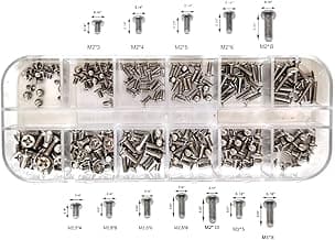 Easycargo 240pcs 12 Sizes Laptop Screws Kit, Notebook Computer Replacement Screws Assortment Kit,M2 M2.5 M3, for Lenovo Toshiba Gateway Samsung HP IBM Dell Sony Acer Asus SSD Hard Disk SATA SSD M.2