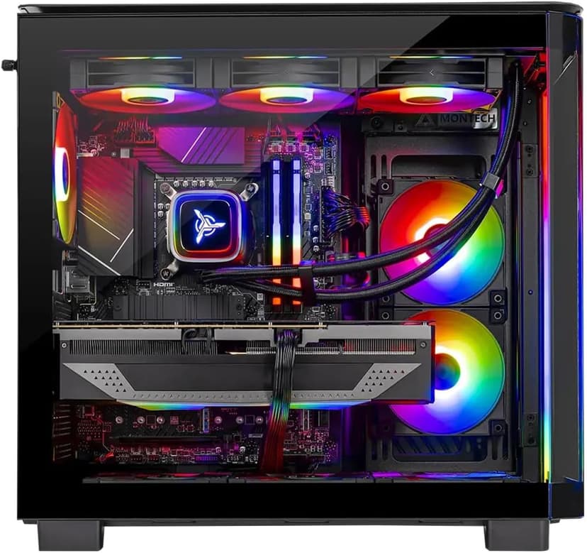 Skytech King 95 Gaming PC Desktop, Ryzen 7 9800X3D 4.7 GHz (5.2 GHz Turbo), NVIDIA RTX 5070 Ti 16GB, 2TB Gen4 NVMe SSD, 32GB DDR5 RAM 6000 RGB, 850W Gold PSU, 360mm ARGB AIO, Wi-Fi, Win 11