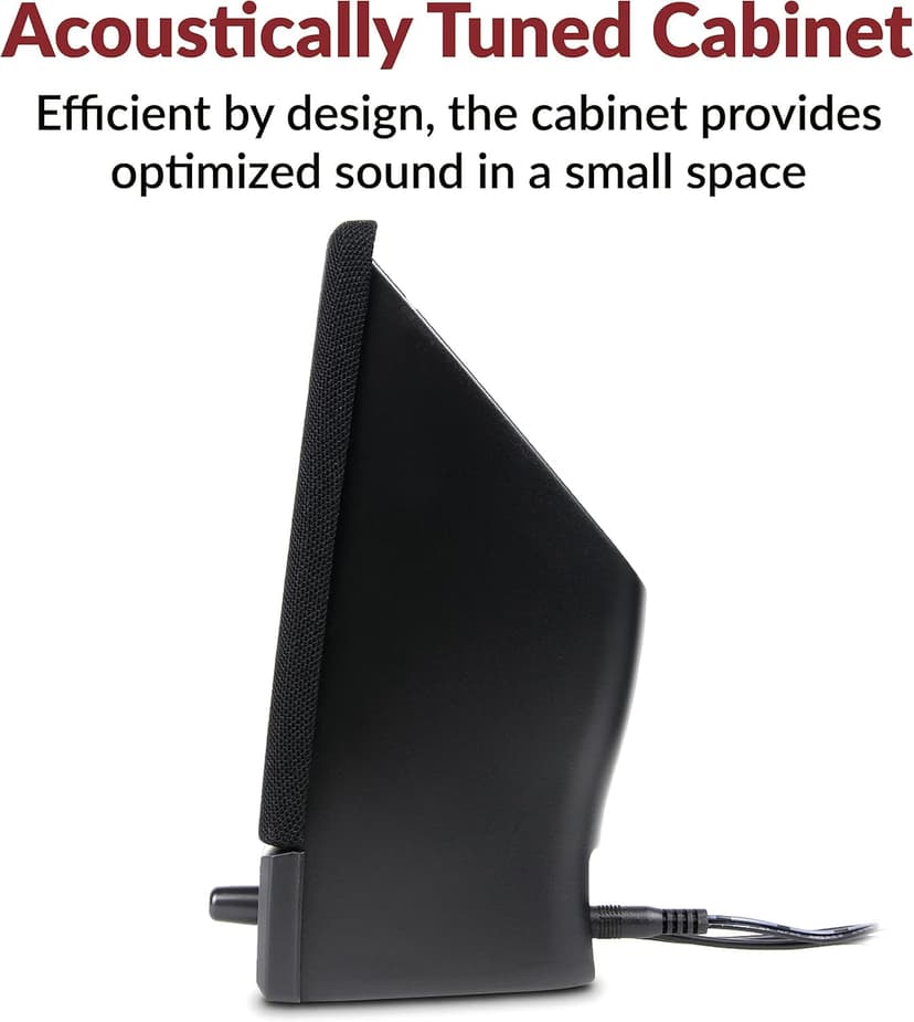 Cyber Acoustics CA-2014 Computer Speakers, Full Stereo Sound, Convenient Controls, Easy Setup