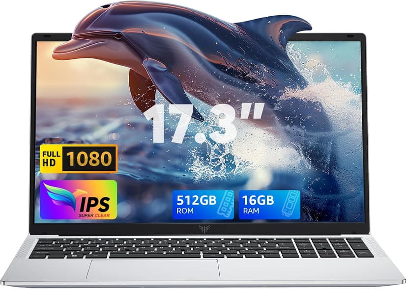 ACEMAGIC 2024 17.3Inch Laptop,FHD Display Laptop with Quad Core-12th Alder Lake N97(Up to 3.6GHz), 6000Mah Battery,16GB RAM 512GB ROM Business Laptop Computer.