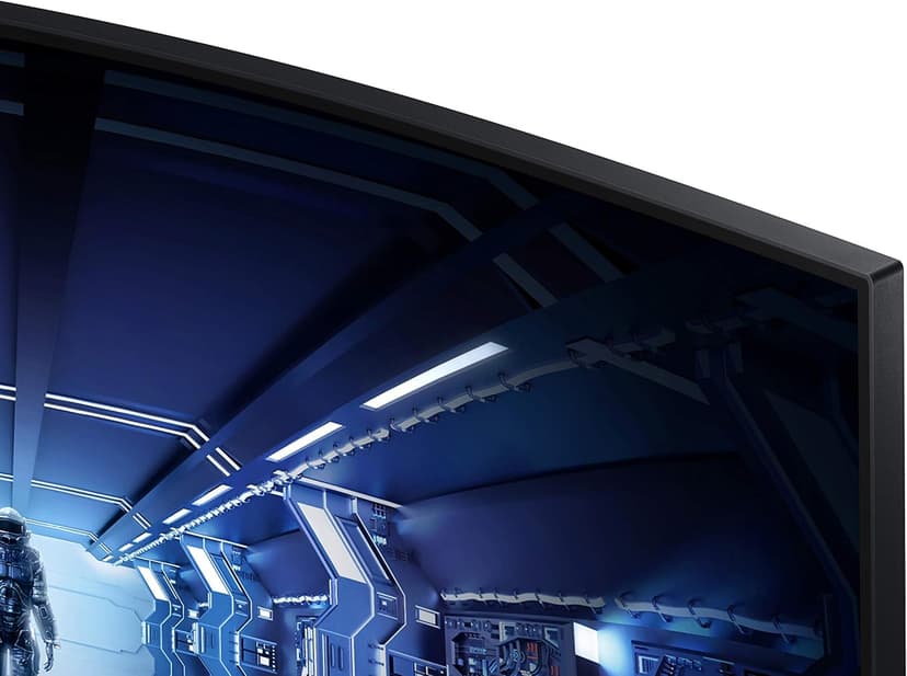 Samsung 34' Odyssey G5 Ultra-Wide Gaming Monitor with 1000R Curved Screen, 165Hz, 1ms, FreeSync Premium, Large Display, Eye Comfort, Multiple Ports, WQHD, LC34G55TWWNXZA, Black
