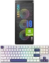 Lenovo Legion i9 RTX 4080 Super Ultimate Gaming Desktop, Intel i9-14900KF, GeForce RTX 4080 Super, 32GB DDR5 RAM, 1TB SSD, Wi-Fi 6, W11H, Grey, with Machenike Mechanical Keyboard