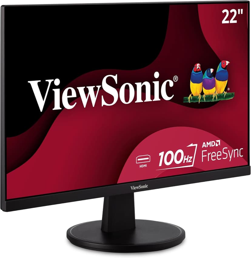 ViewSonic VS2247-MH 22 Inch 1080p Monitor with 100Hz, FreeSync, Thin Bezels, Eye Care, HDMI, VGA Inputs for Home and Office