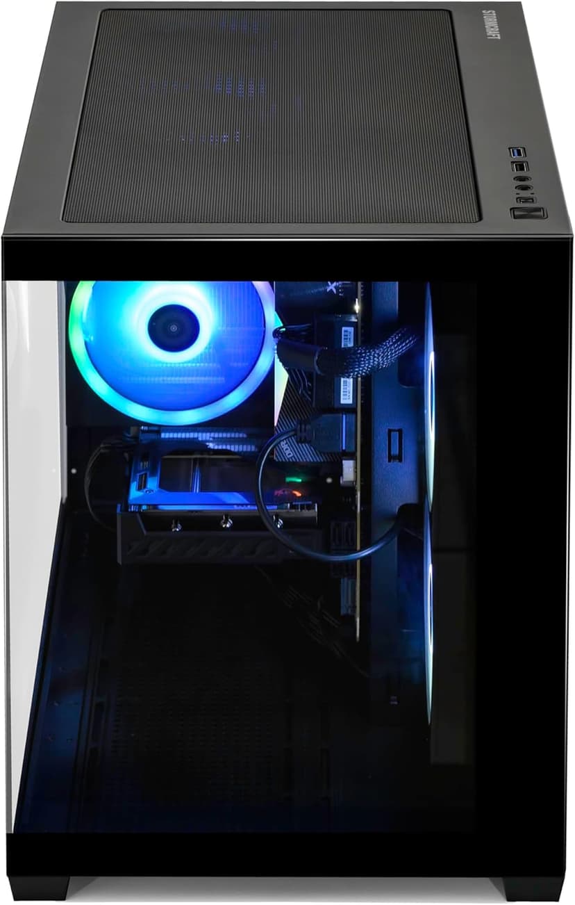 Sirius AI Gaming Desktop - Intel i5 14400F up to 4.7GHz, RTX 5060 GDDR7, 32GB DDR5 RGB 6000MHz, 1TB NVMe Gen4 SSD, Intel B760 Motherboard, 650W Gold PSU, Win 11 Home VR Ready