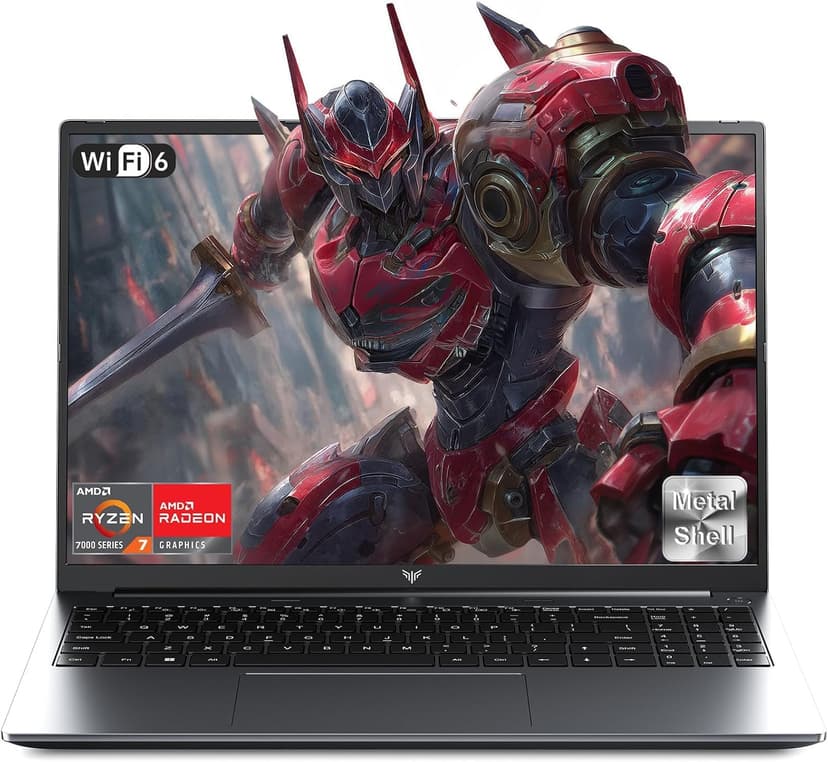 AMD Laptop,16 Inch FHD Display Laptop with AMD Ryzen 7 6800H Processor up to 4.7GHz,16GB Ram DDR5 4800MHz 512GB SSD Notebook with Backlit Keyboard