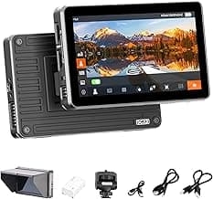 VILTROX DC-X2 Camera Field Monitor 2000 Nits High Brightness Touchscreen 6 Inch DSLR Monitor with 1920x1080 IPS 4K HDMI Loop in/Out 3D LUTs Waveform Video Peaking Focus Assist Battery&Sunshade Hood