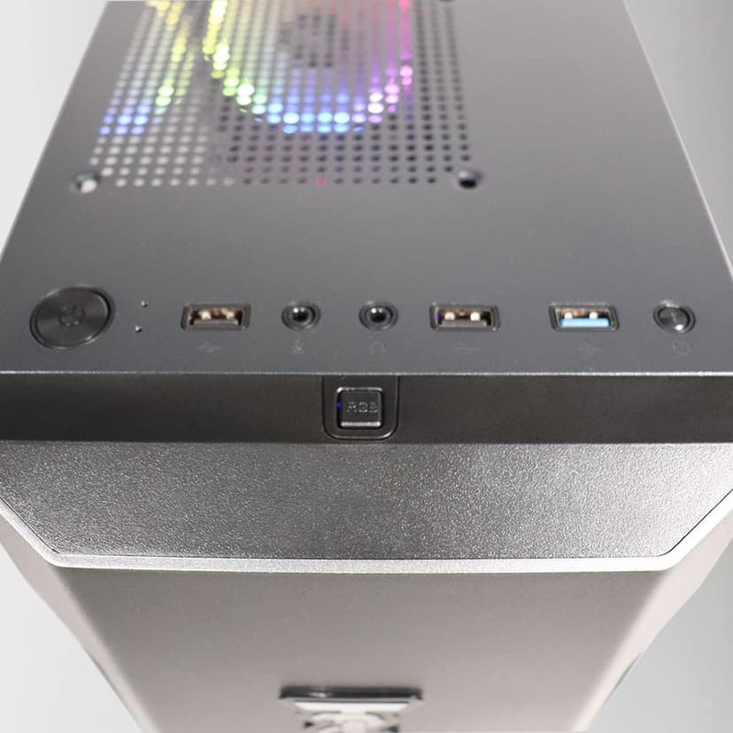 ViprTech Rebel 4.0 Gaming PC - AMD Ryzen 7 (4.1Ghz Turbo), RTX 4060 8GB, 32GB DDR4 3200, 1TB NVMe SSD, VR-Ready, Streaming, WiFi BT, RGB, Win 11 Pro, Prebuilt Desktop Computer Black