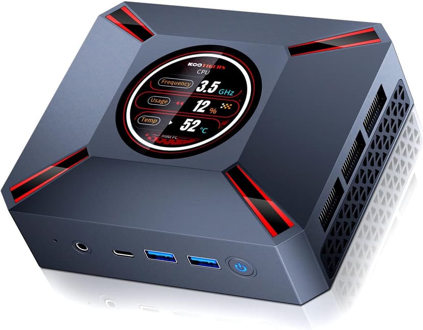 Advanced M9 Plus Compact Desktop PC with 2.1-Inch Display, Intel Core i9-12900HK (14C/20T, 5.0GHz), 32GB DDR4 RAM + 2TB NVMe SSD, Triple 4K Display, WiFi 6, BT 5.2, USB-C/Thunderbolt